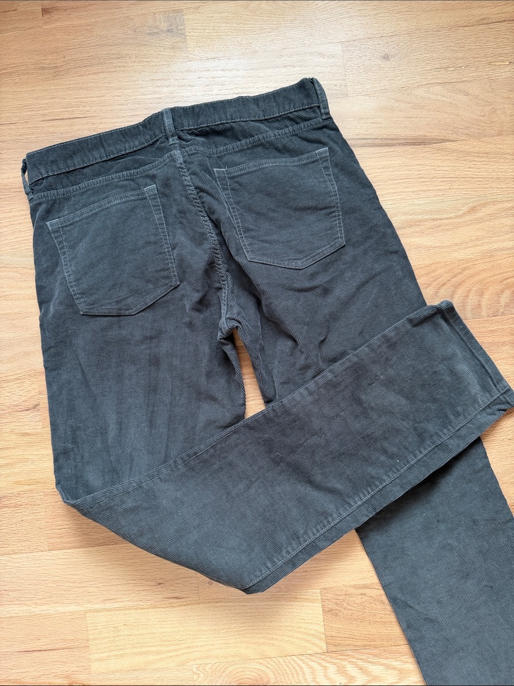 J. Crew Men's Style 250 Corduroy Pants in Dark Gray Waist 34 x Length 34 - Picture 16 of 16